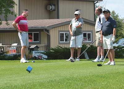 The links were full at the Shelburne Golf and Country Club in Shelburne during the Pro Am Flame of Hope Charity Golf Tournament on Tuesday, August 1. Each foursome had a professional golfer from the Great Lakes Tournament. Funds raised are used to send kids from Dufferin Country to one of three D-Camps run by the Canadian Diabetes Association.