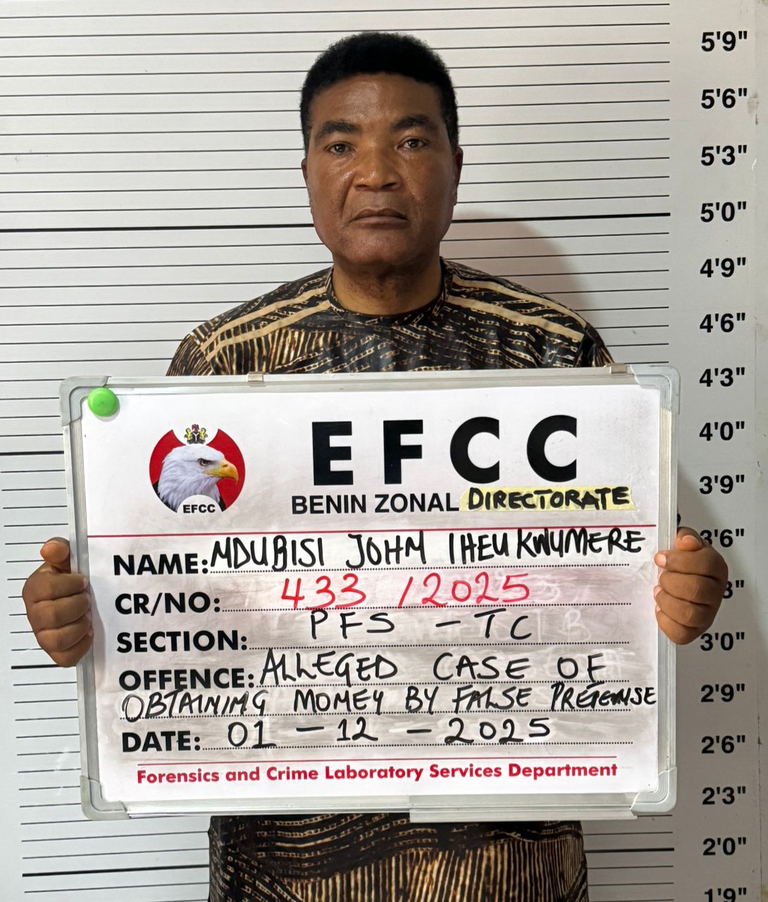 EFCC arraigns man over alleged ₦150m land fraud in Asaba