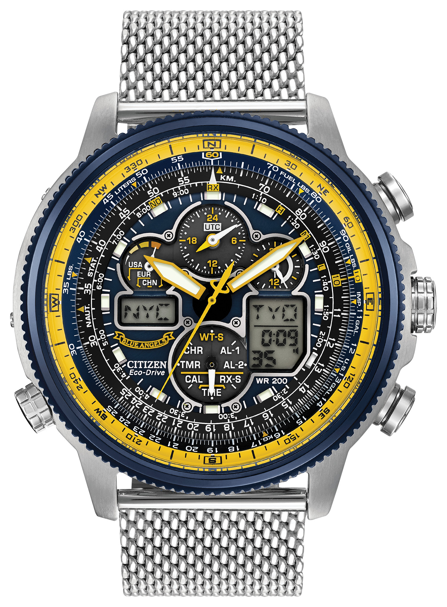 Go to citizens website and they have talking setting instructions, just used them for a skyhawk i puchased online, they make it very easy to set a very . Promaster Navihawk A T Men S Jy8031 56l Atomic Timekeeping Watch Citizen