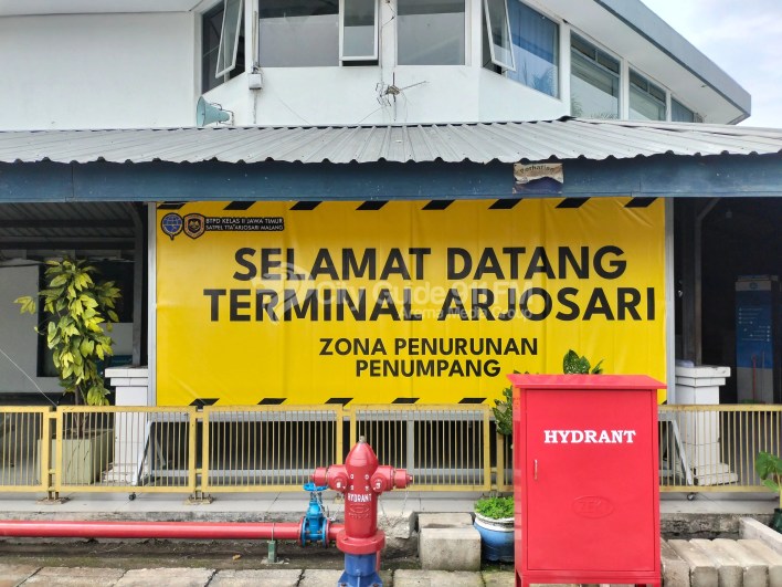 Rambu-rambu yang baru terpasang di Terminal Arjosari. (Foto : UPT Terminal Arjosari)