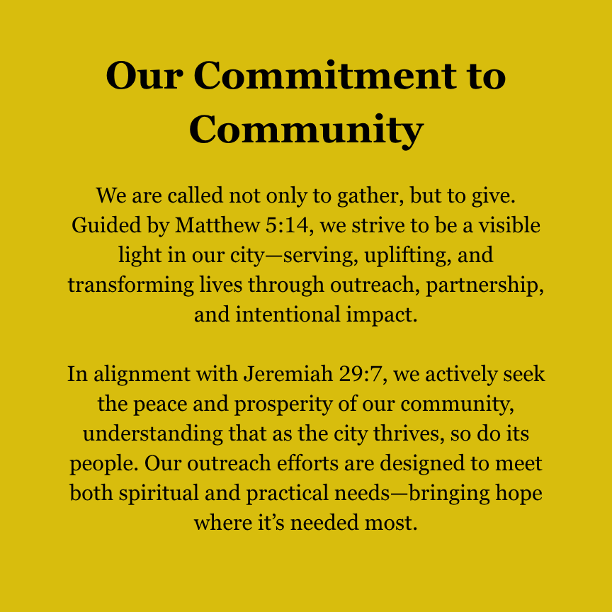 Commitment to Community