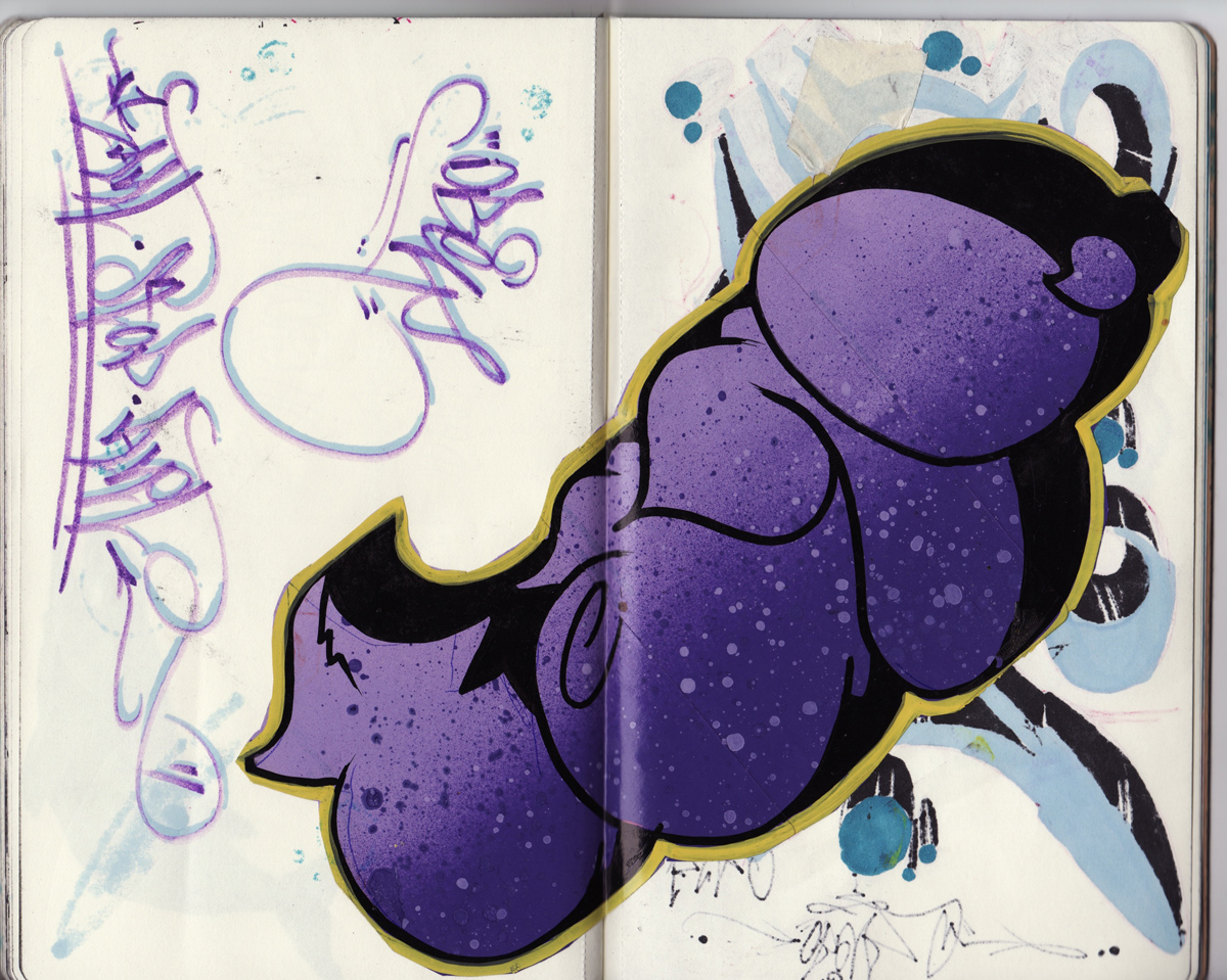 sketchbook project, chicago art artist, illustration, graffiti, ober, ksa