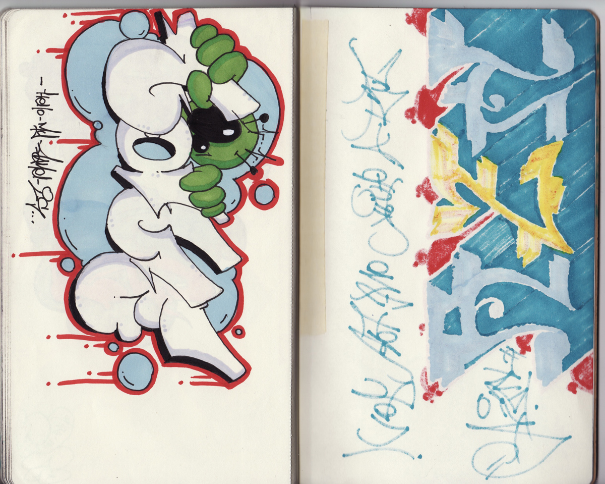 sketchbook project, chicago art artist, illustration, graffiti, ober, ksa