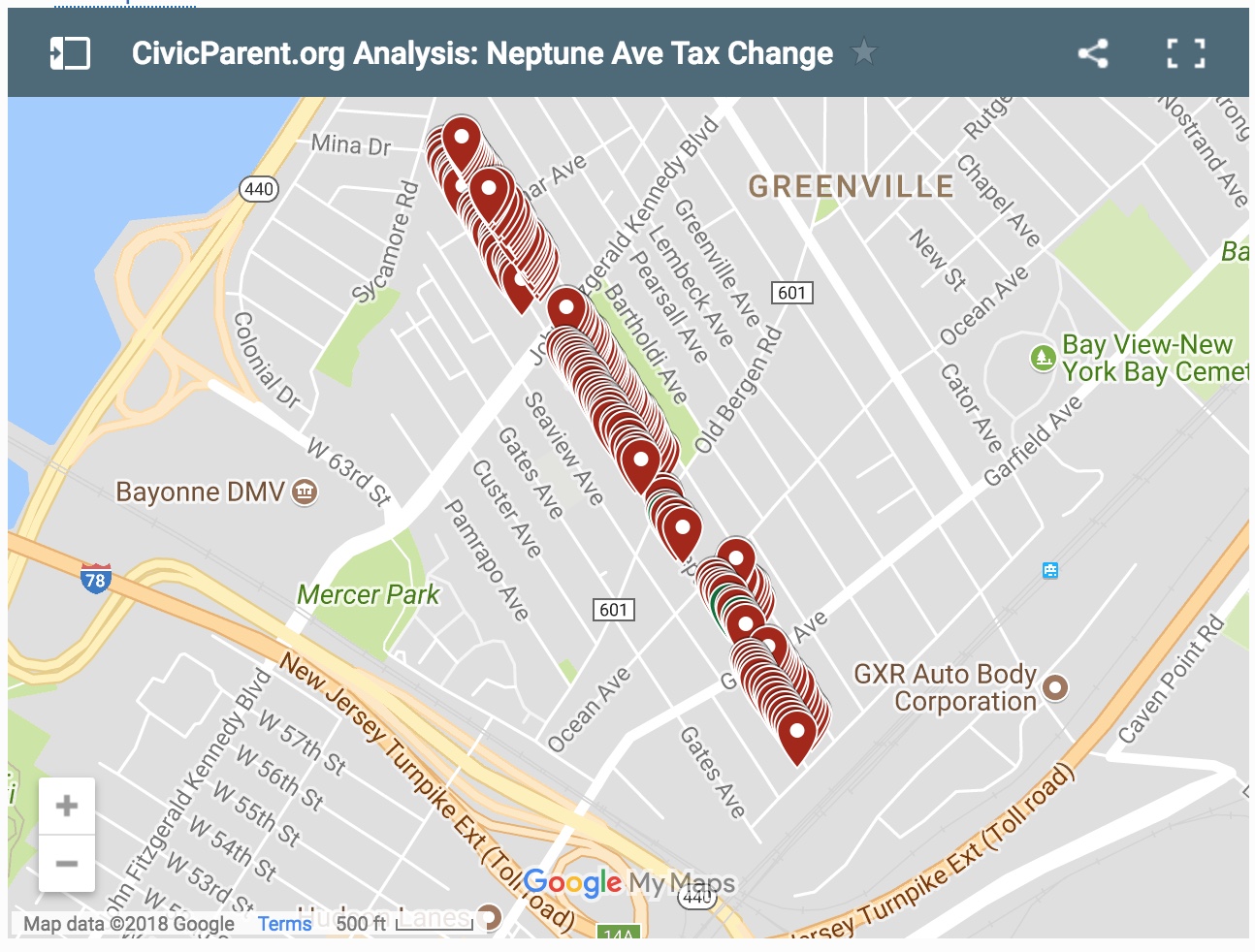 Property Revaluation Update: 202 out of 206 Homes on Neptune Ave in Greenville #JerseyCity were Over-Taxed.