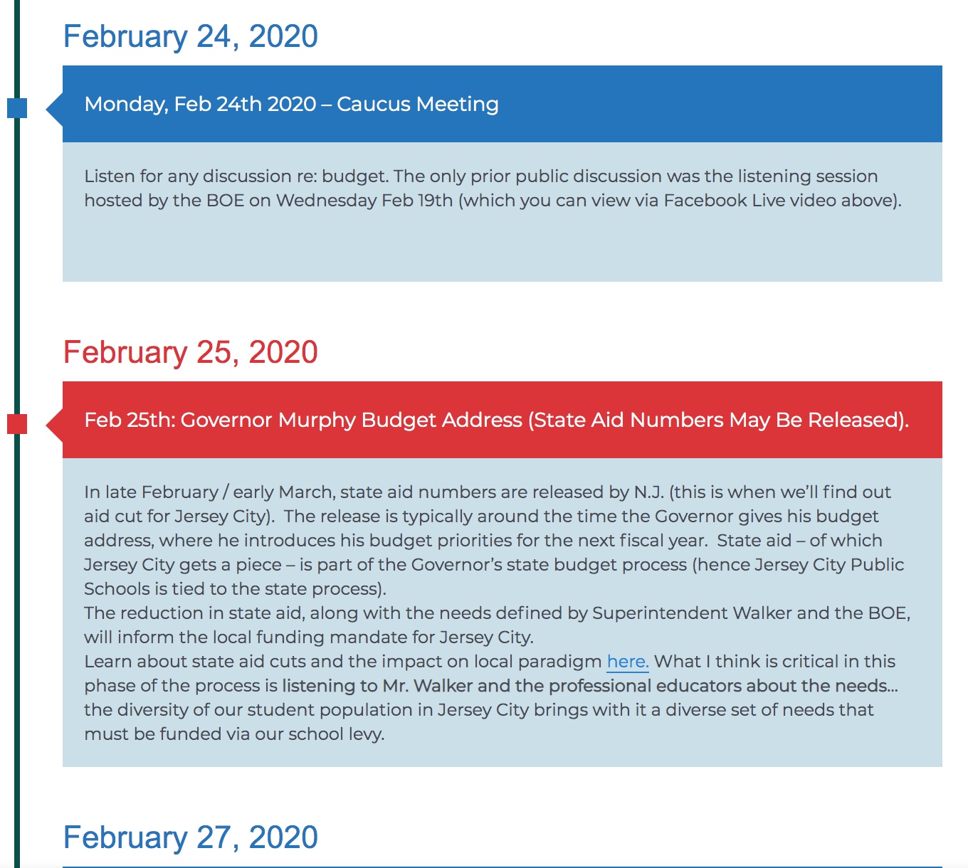 Jersey City Public Schools 2020/21 Budget Process Working Timeline & FAQs Civic Parent