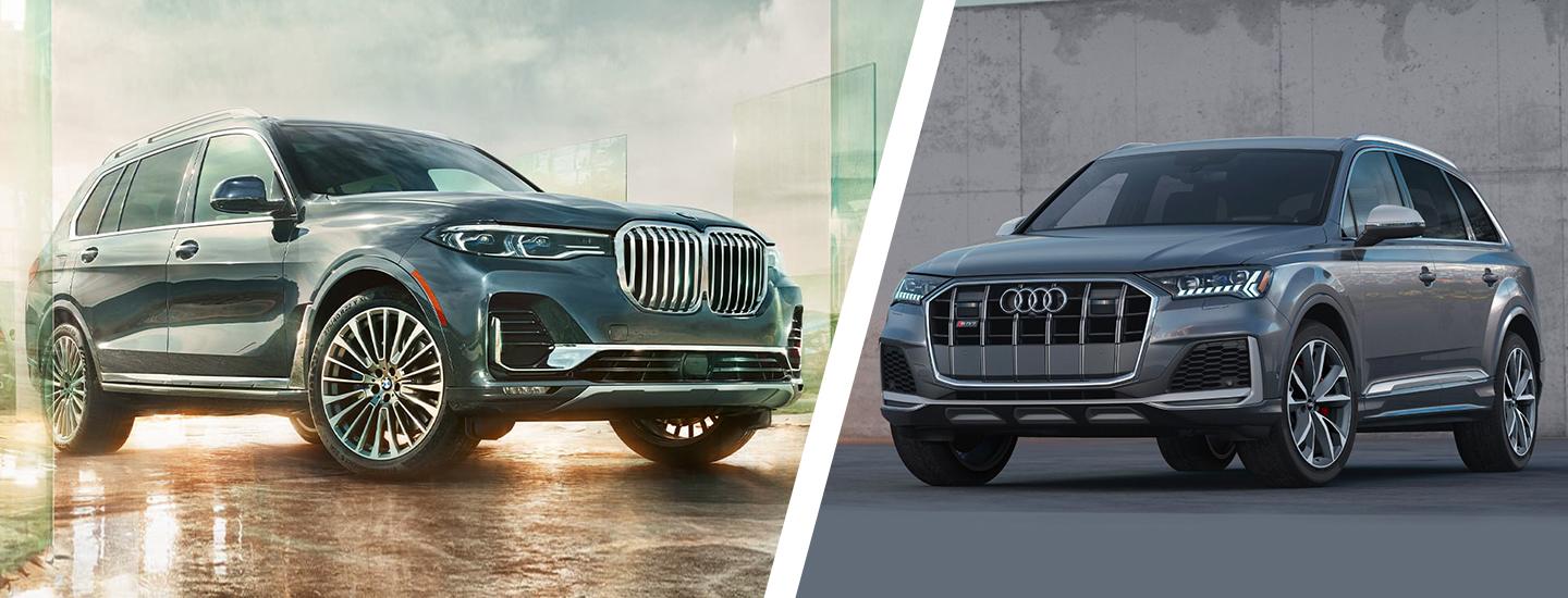 The 2020 bmw x7 vs the 2020 audi q7