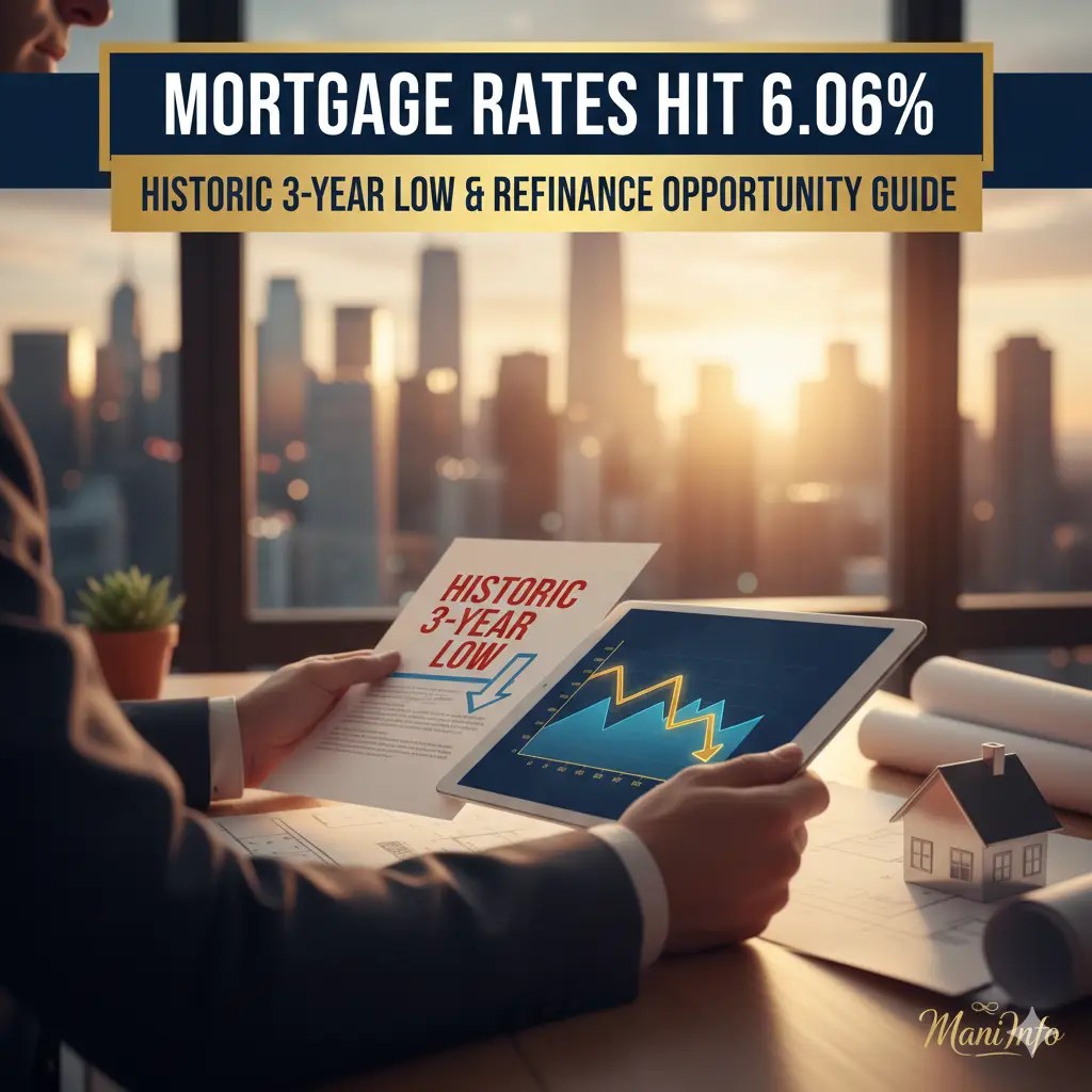 Mortgage Rates Hit 6.06%: Historic 3-Year Low & Refinance Opportunity Guide