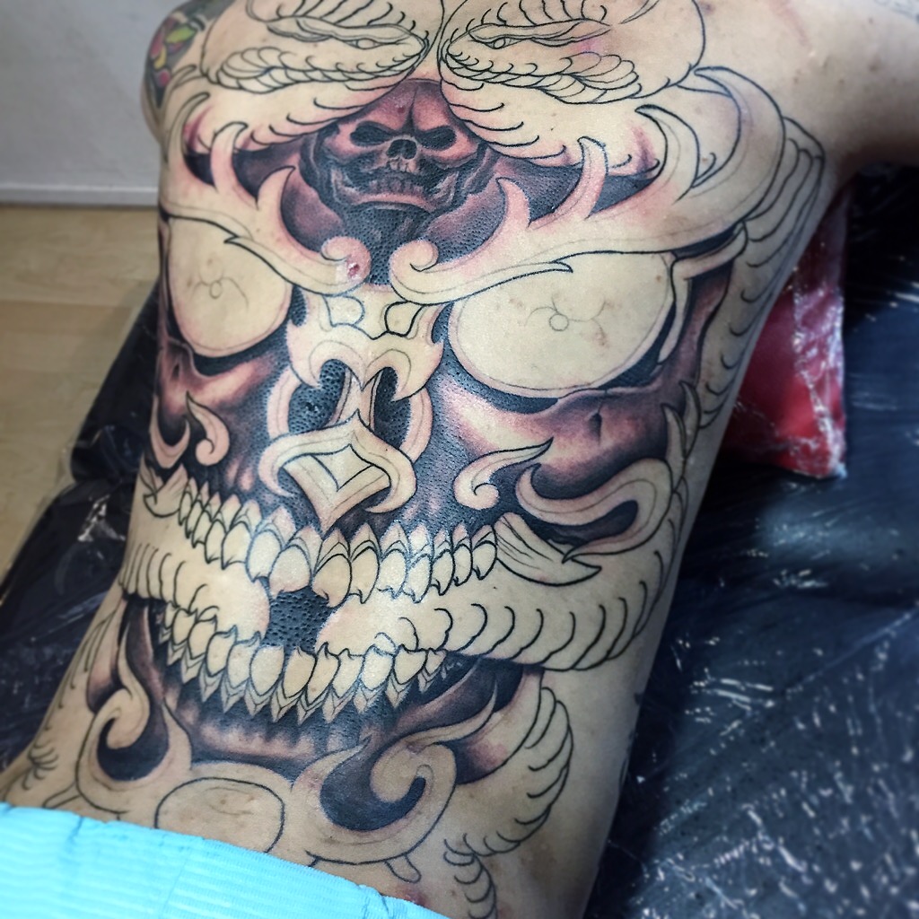 Tibeitan Skull Snake (unfinish)