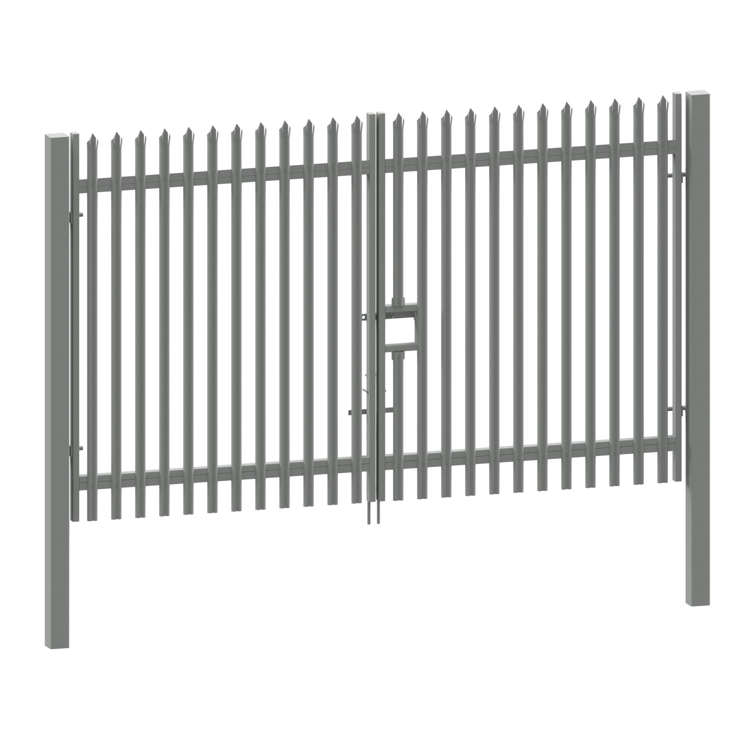 1800H x 6000W Palisade Double Gate
