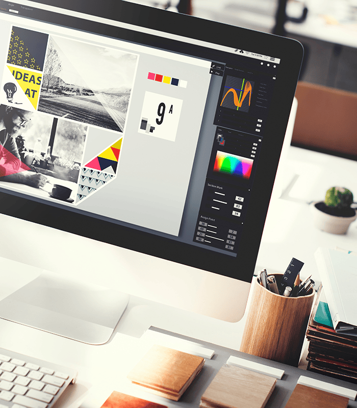 Design Studio Creativity Ideas Wood Palette Decoration Concept