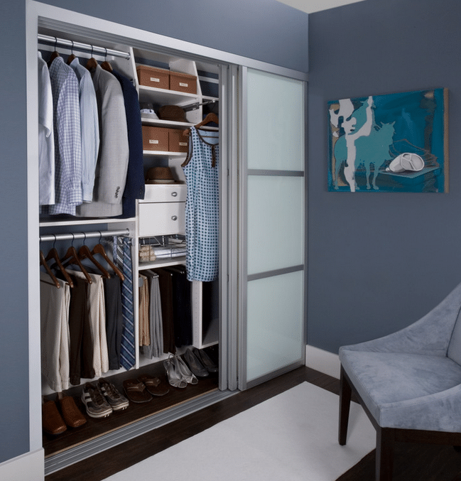 Bedroom design with ikea closet