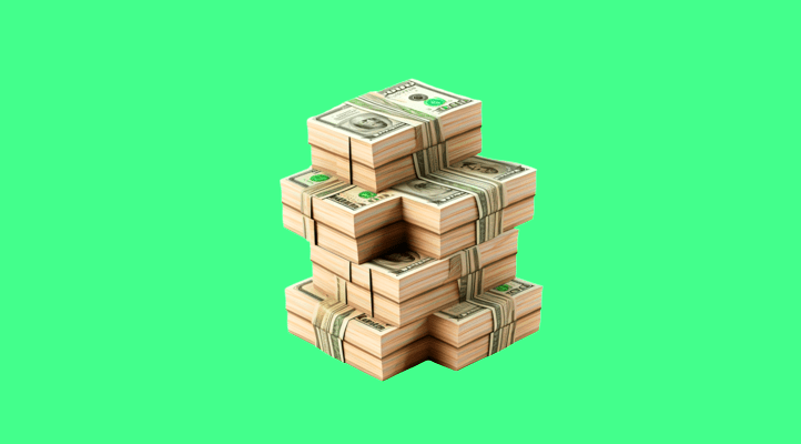 stack of money