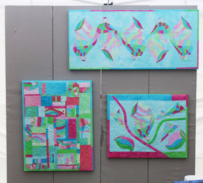 Display Wall 2 with Artwork at my first outdoor craft show