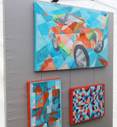 Display Wall1 with Artwork at my first outdoor craft show