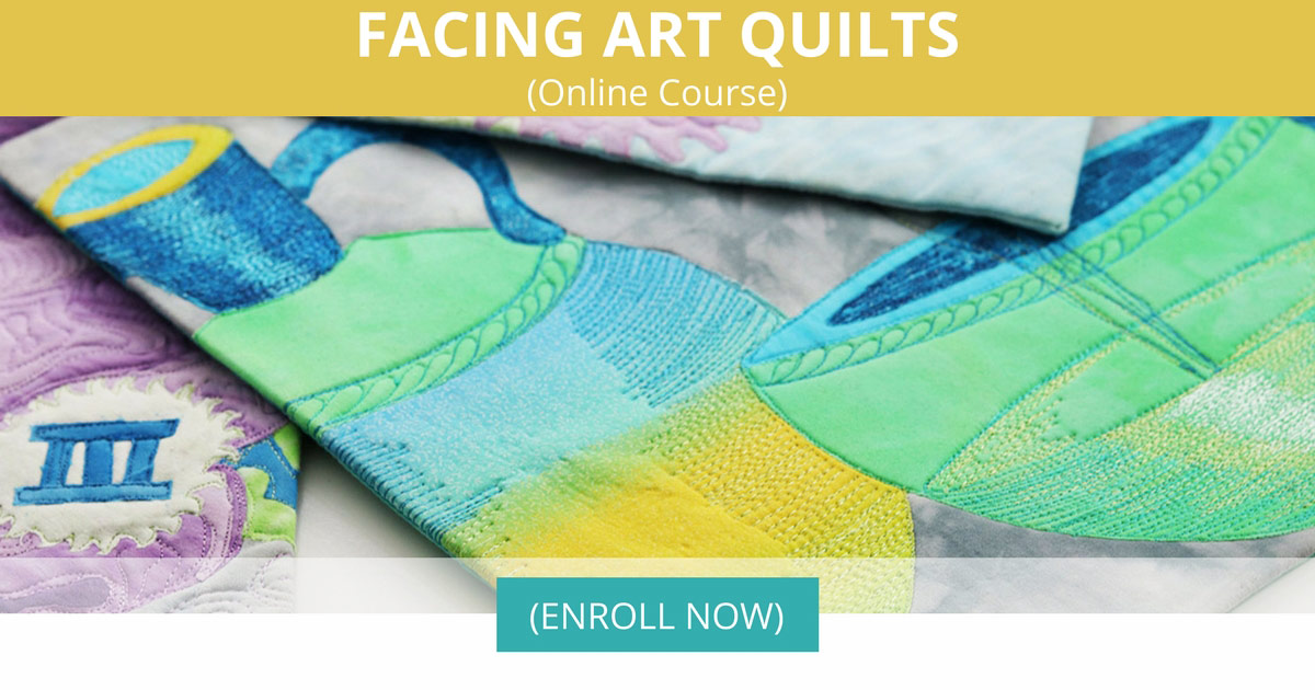 facing art quilts online course