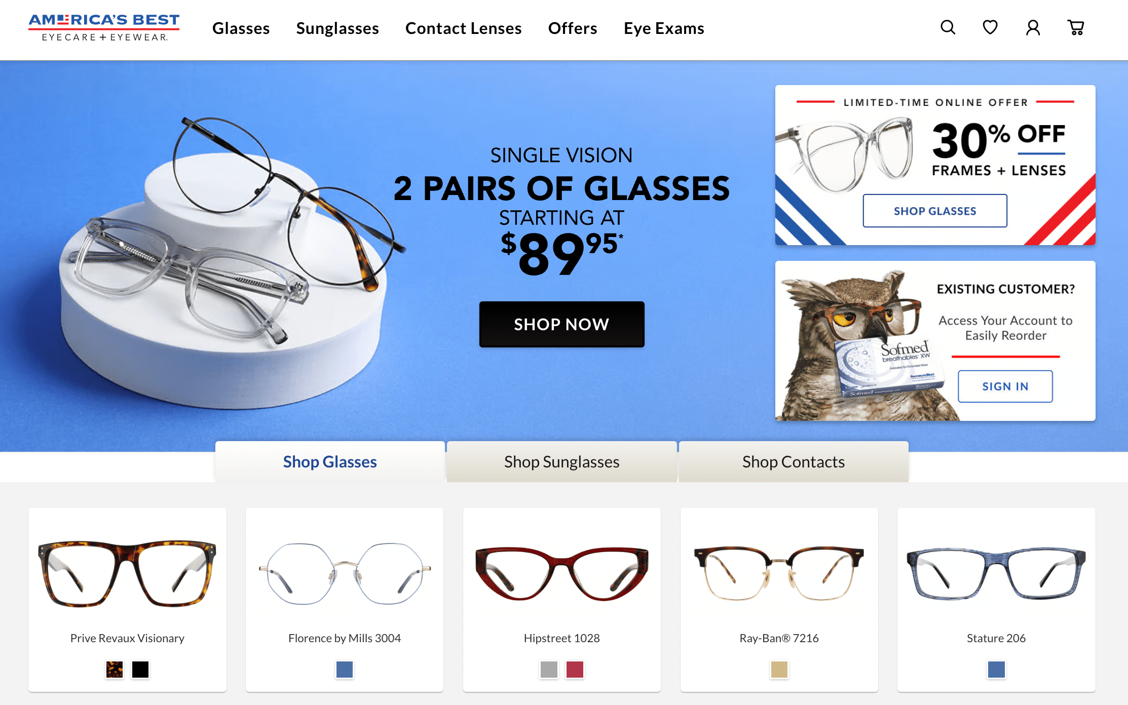 Eye Test Eyeglass Deals Near Me Eye Exam America's Best