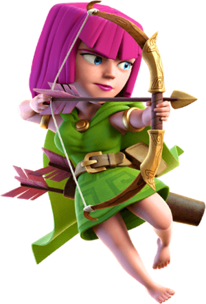 Archer queen vs magic archer vs archers vs princess! Coc Archer Level 8