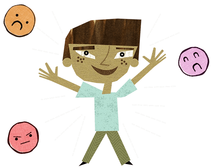 Student Selecting Mood with Emojis Student Selecting Mood with Emojis