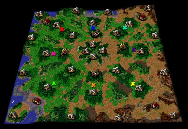Warcraft 3 Maps Goldrush 3dmap 