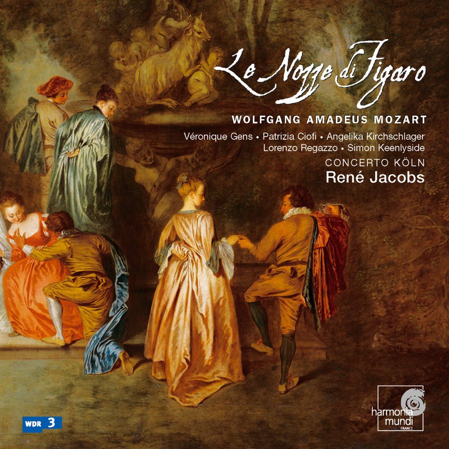 Simon Keenlyside (Count), Véronique Gens (Countess), Patrizia Ciofi (Susanna), Lorenzo Regazzo (Figaro), Angelika Kirchschlager (Cherubino), Marie McLaughlin (Marcellina)Collegium Vocale Gent, Concerto Köln, René Jacobs