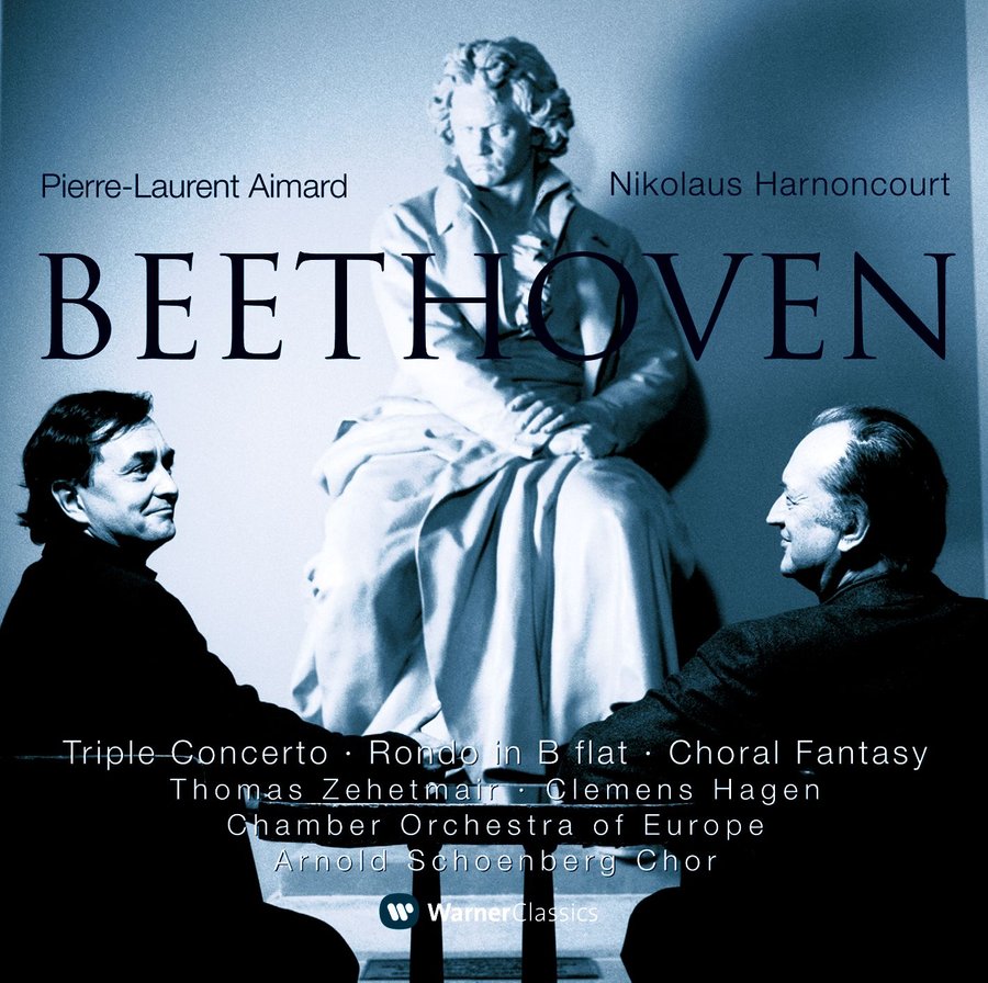 Pierre-Laurent Aimard (piano), Thomas Zehetmair (violin) & Clemens Hagen (cello)Chamber Orchestra of Europe & Arnold Schoenberg Chor, Nikolaus Harnoncourt