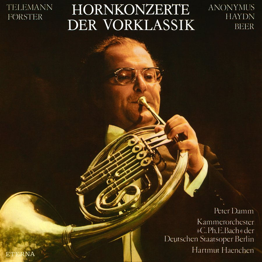 Peter Damm (horn), Manfred Pernutz (double bass), Matthias Eisenberg (harpsichord), Matthias Pfaender (cello)Carl Philipp Emanuel Bach Chamber Orchestra, Hartmut Haenchen