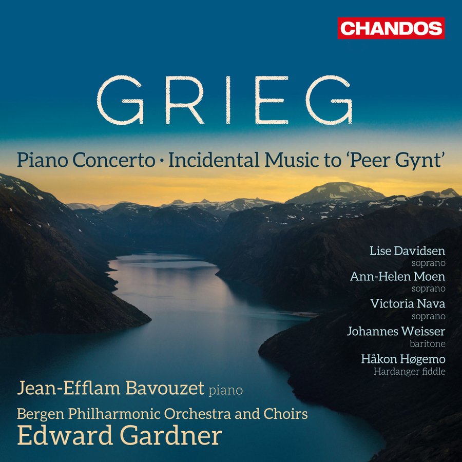 Jean-Efflam Bavouzet (piano), Lise Davidsen (soprano), Ann-Helen Moen (soprano), Victoria Nava (soprano), Johannes Weisser (baritone), Håkon Høgemo (Hardanger Fiddle)Bergen Philharmonic Orchestra and Choirs, Edward Gardner