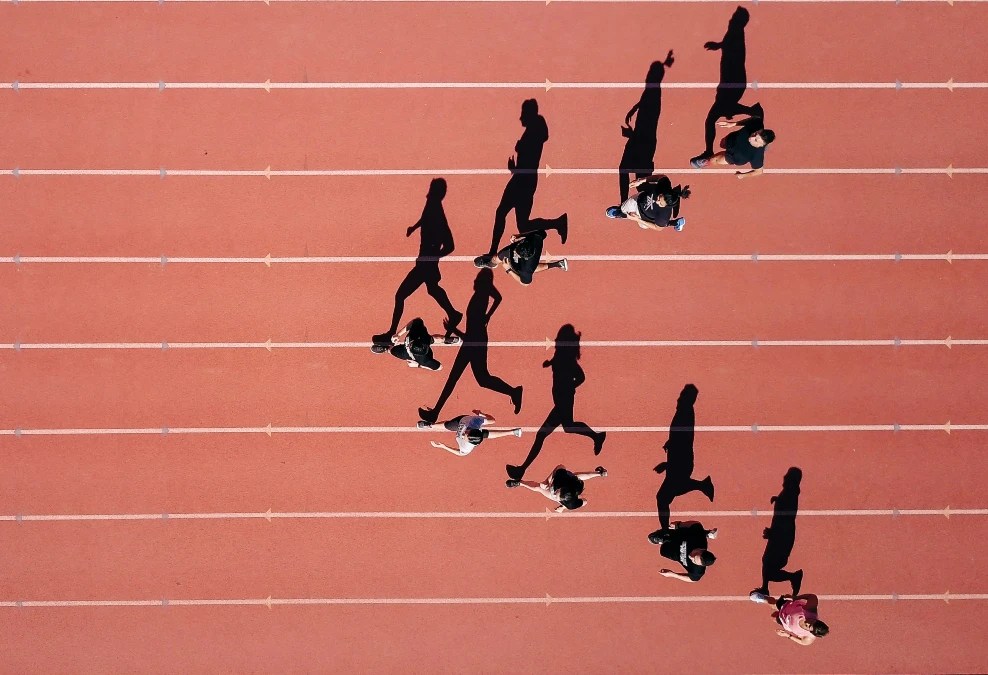 Runners falling behind