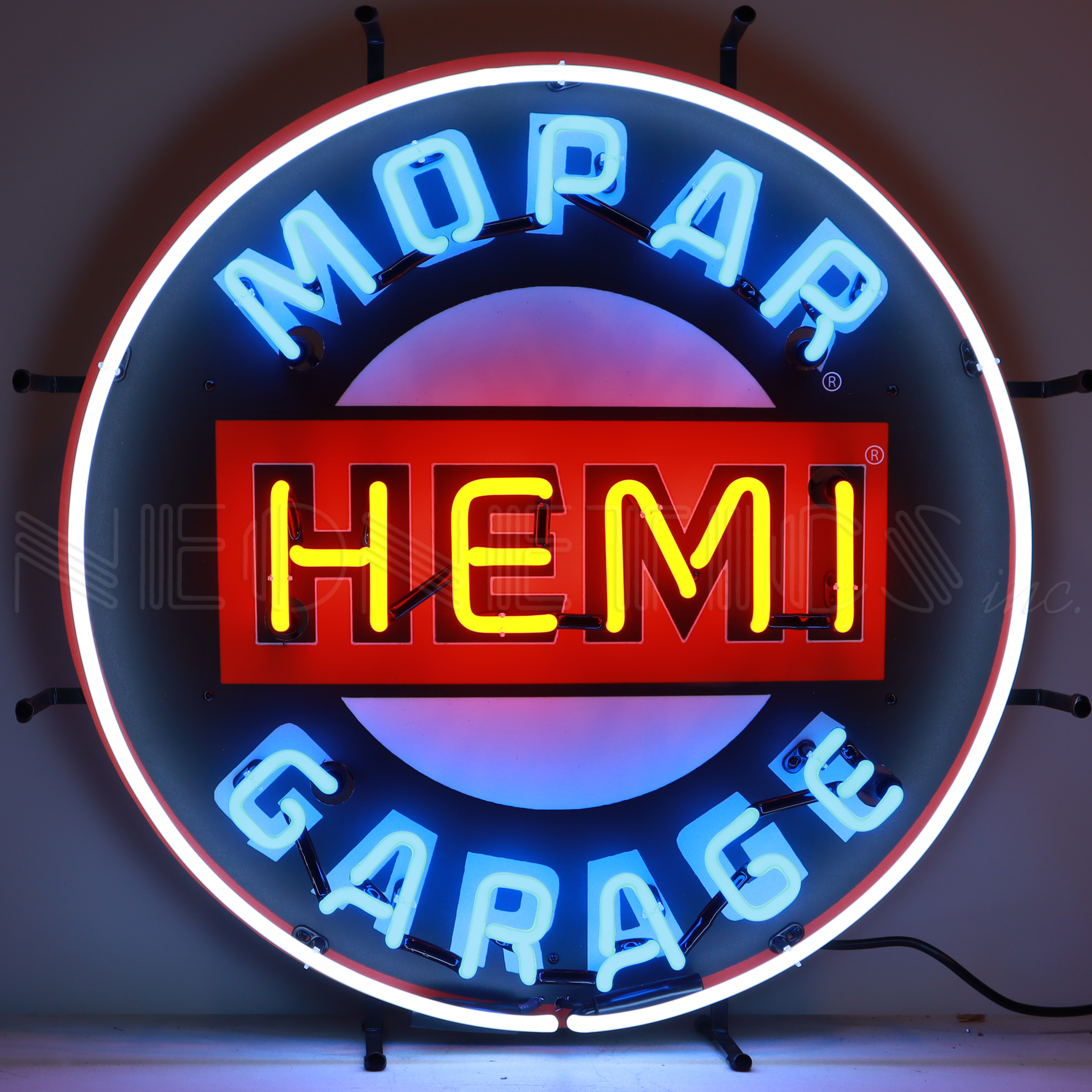 MOPAR HEMI GARAGE NEON SIGN Automotive Neon Signs