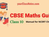 Cbse Class 10 Mathematics Study Guide Pdf Notes Download Ncert
