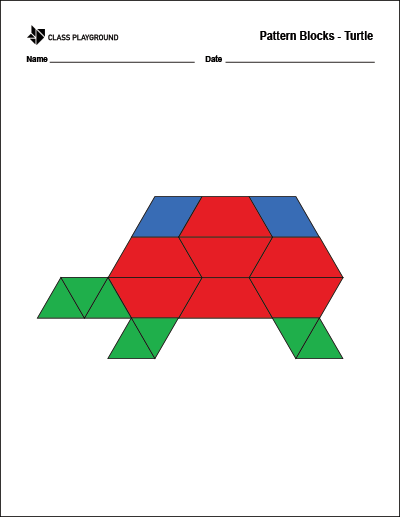 Printable Pattern Blocks Turtle Class Playground Artofit - Retina Light Patterns for Desktop