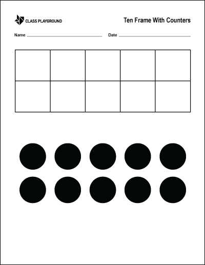 Ten Frame Quiz Class Playground - Sunset Designs - Artistic 8K Collection