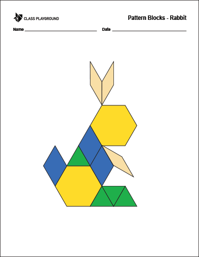 Rabbit Pattern Block Mat Printable Pdf Download - Best Sunset Designs in 8K