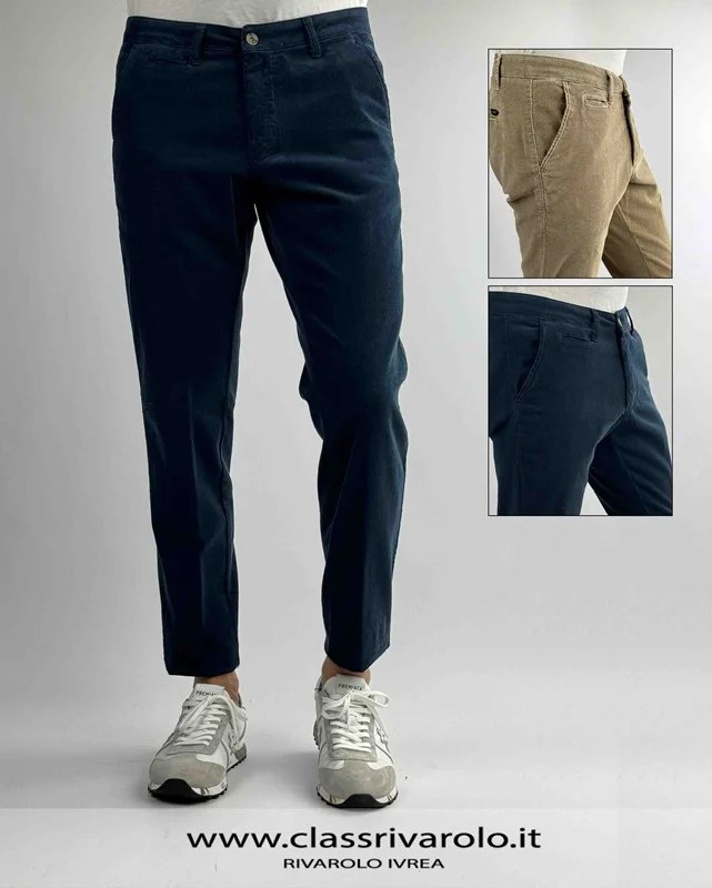 Pantalone velluto vienna micrilavorato squad