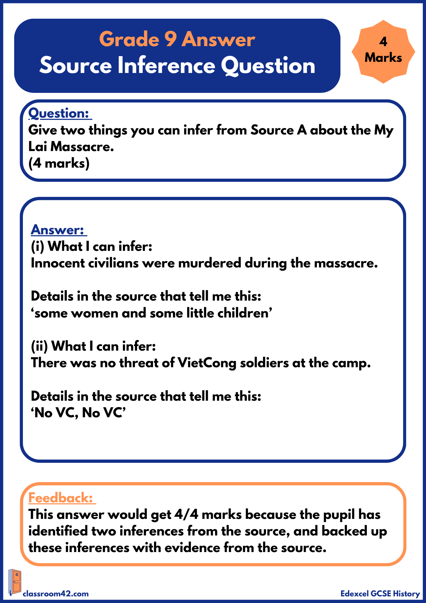 Source Inference Question – Example Answer USA