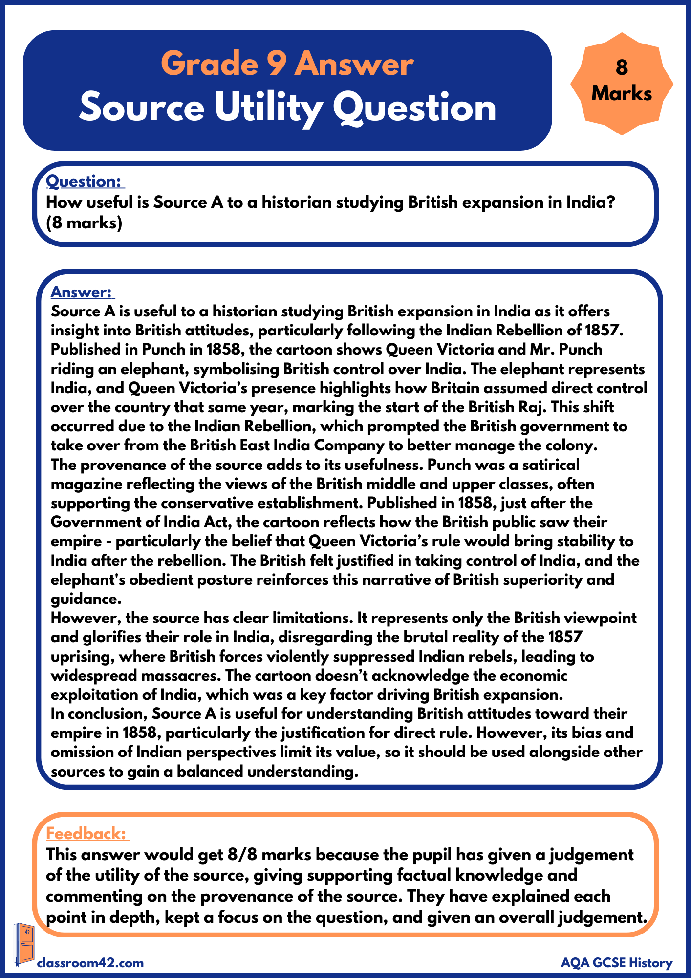 Source Utility 8 Mark Question – Example Answer Migration AQA