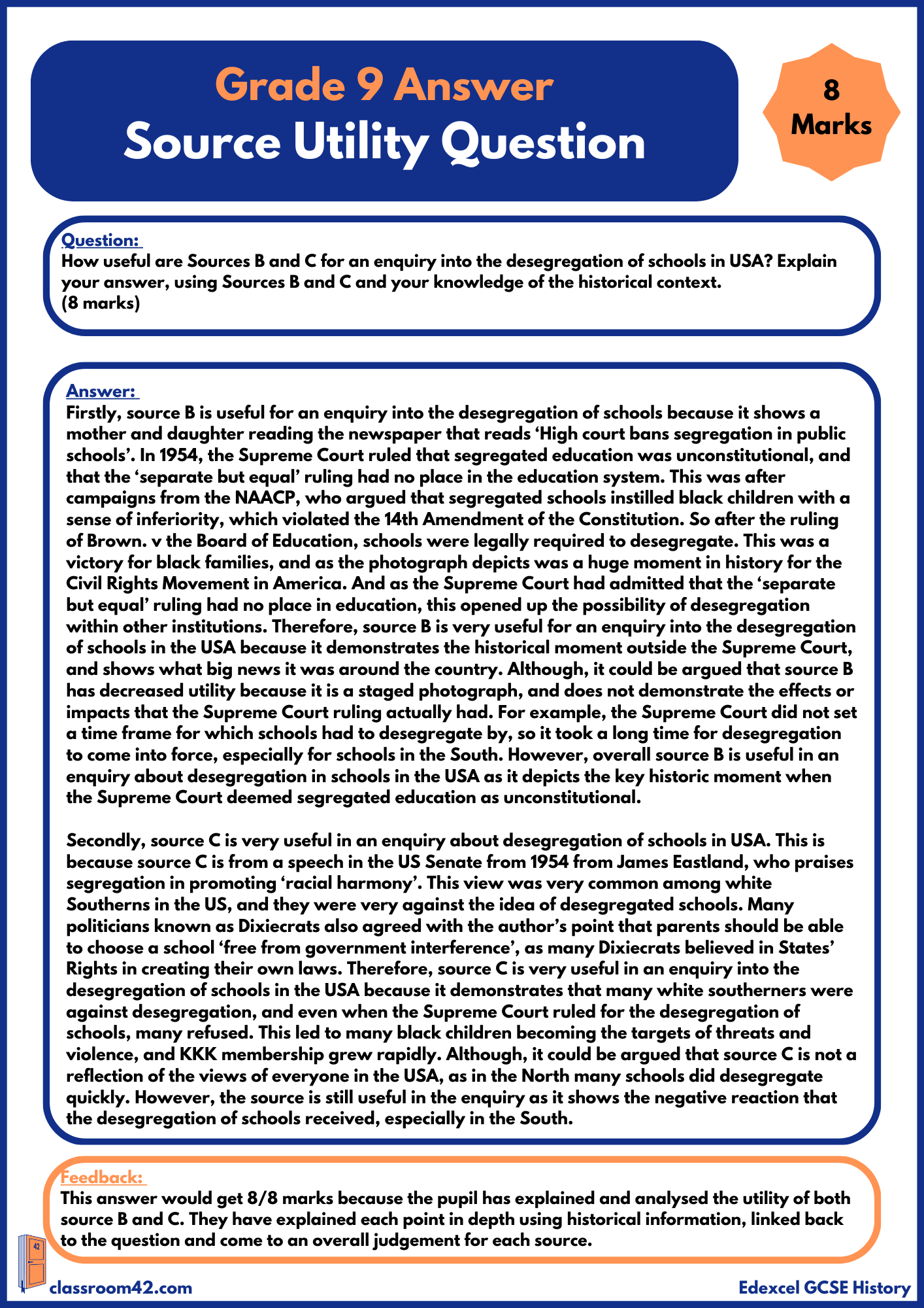 Source Utility – Example Answer USA