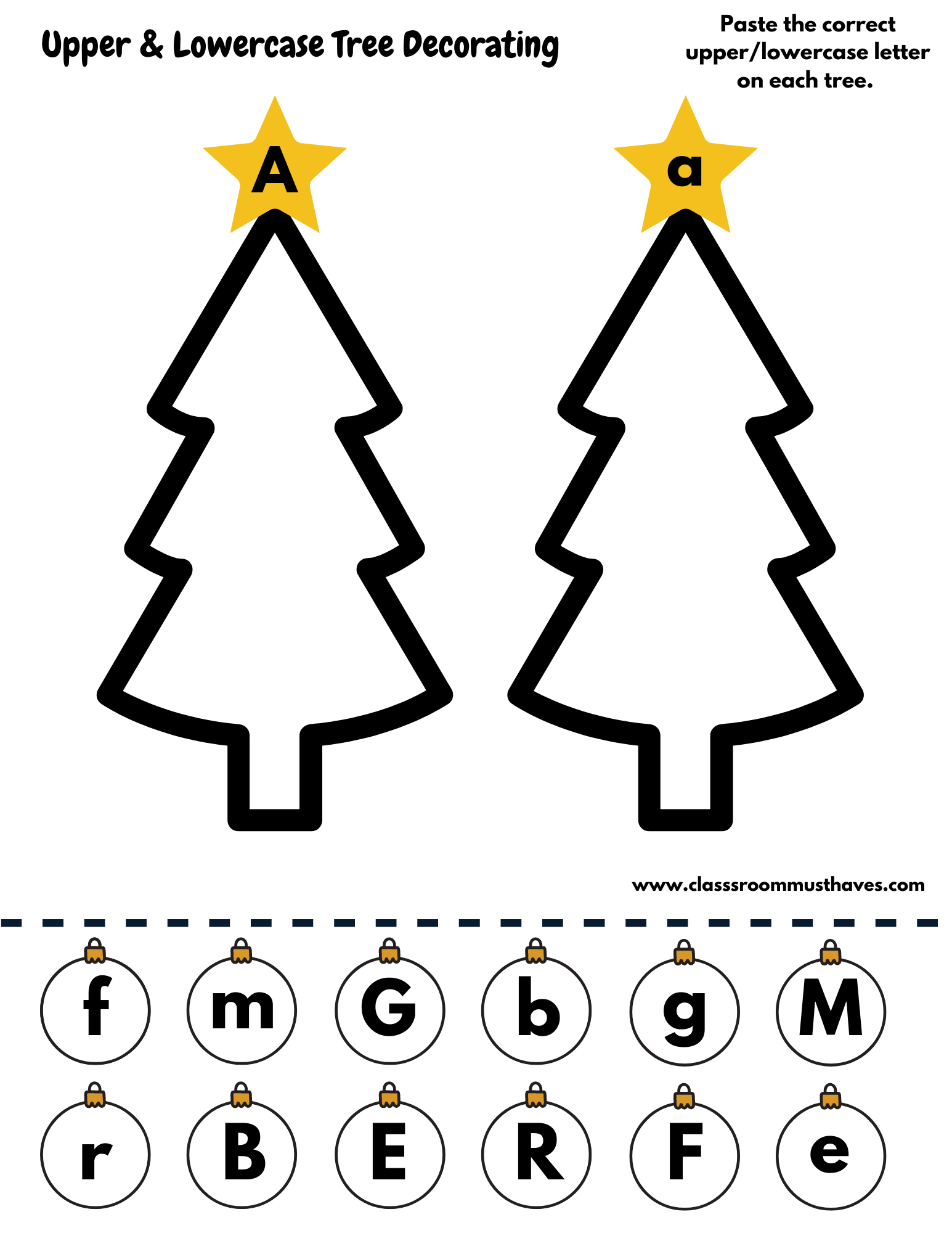 Kindergarten christmas worksheets