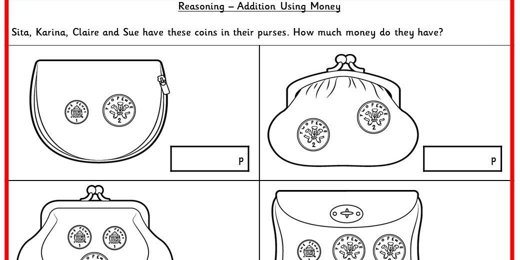 addition using money ks1 reasoning test practice classroom secrets