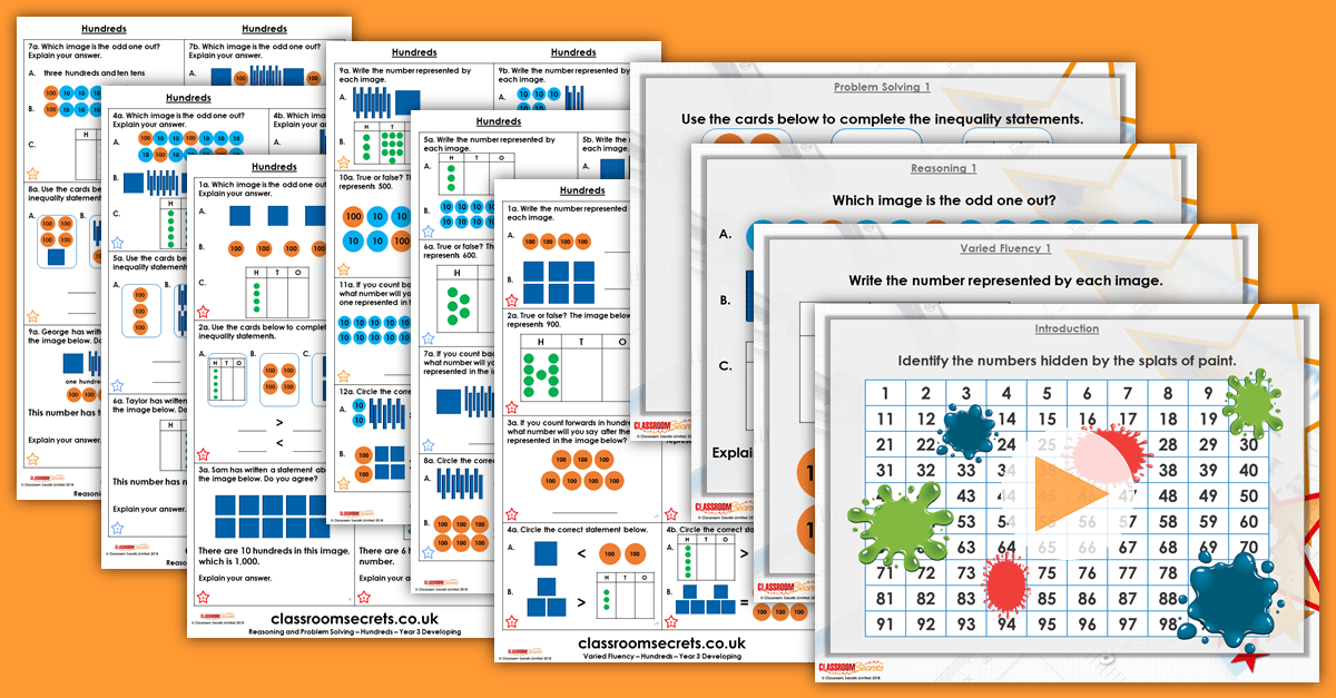 Hundreds Year 3 Place Value Free Resource Pack Classroom