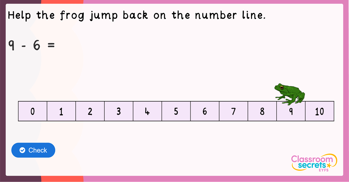 Free eyfs subtracting using two single-digit numbers