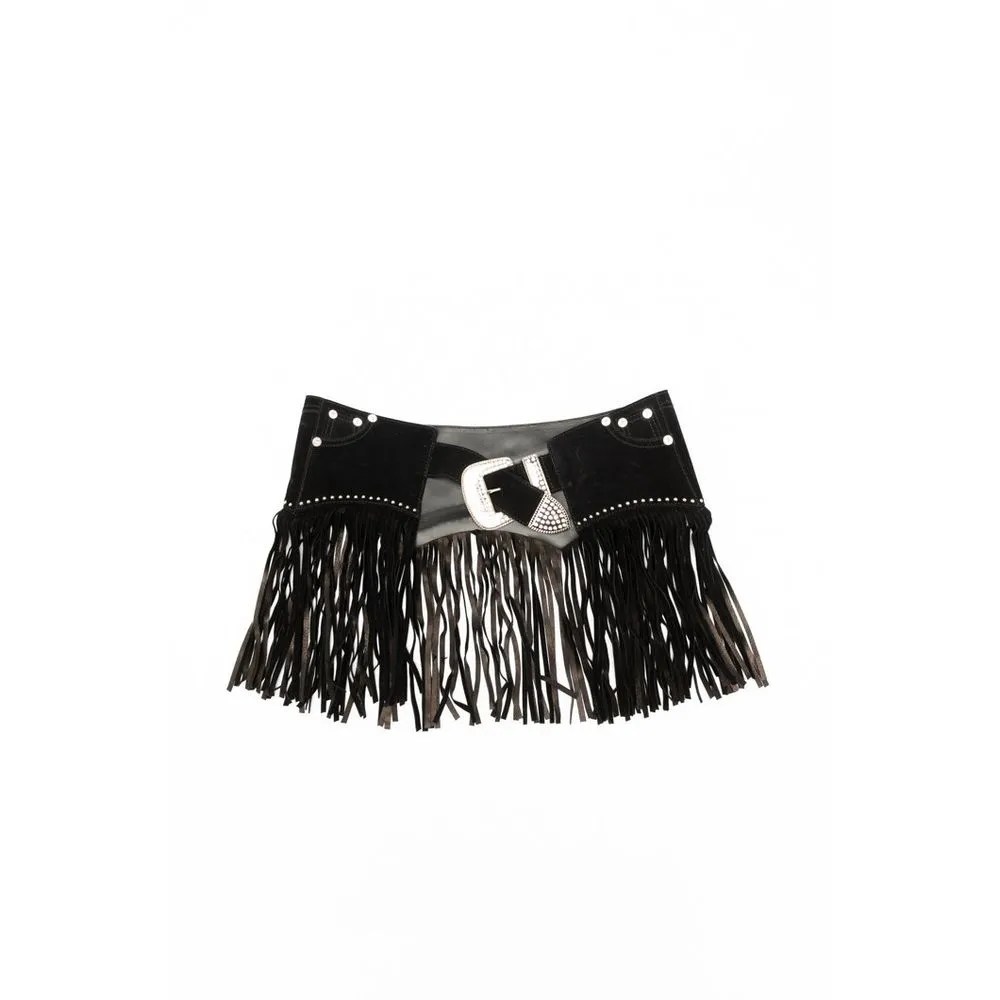 Multicolor Polyester High-Waist Belt