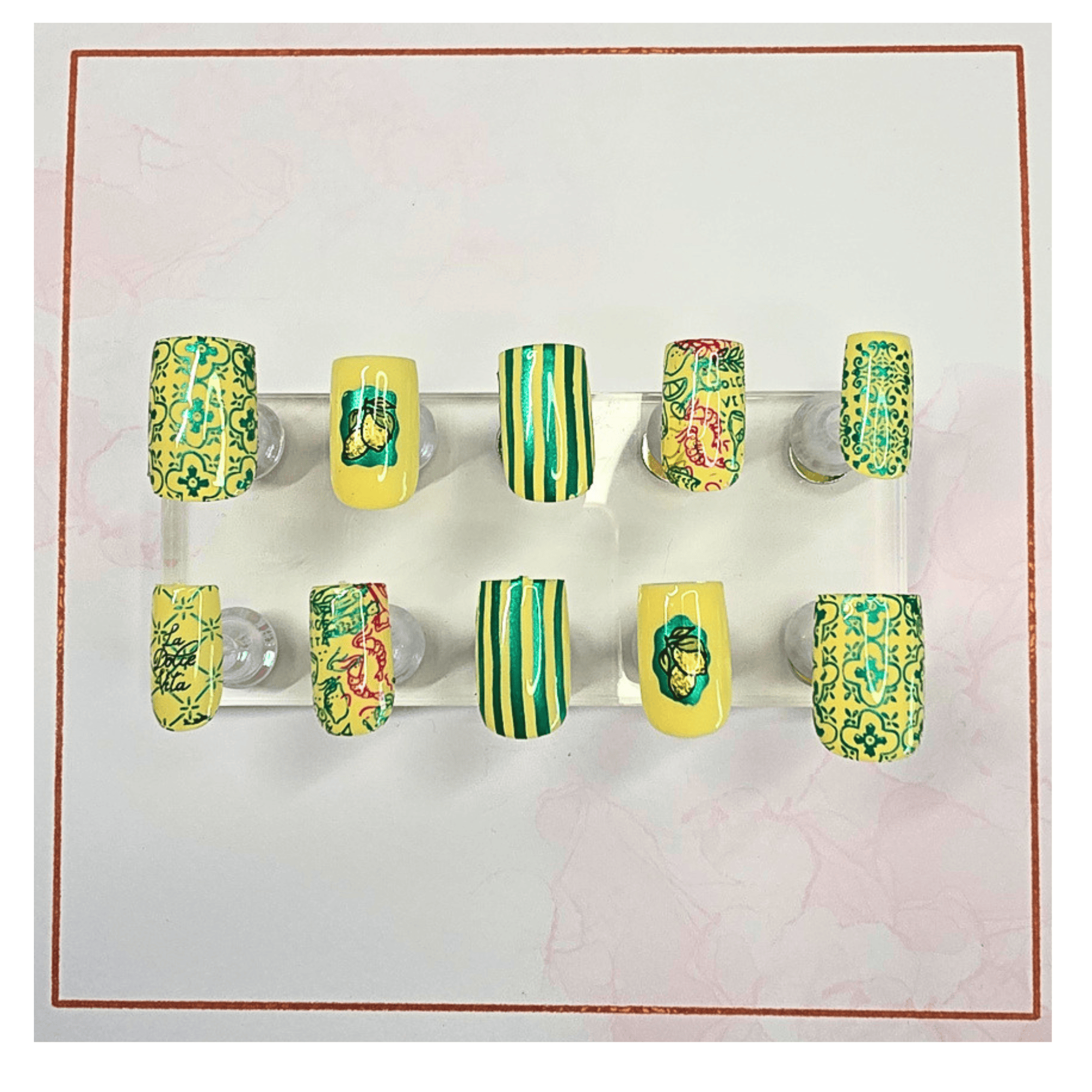 Bella Lemon Nail Set