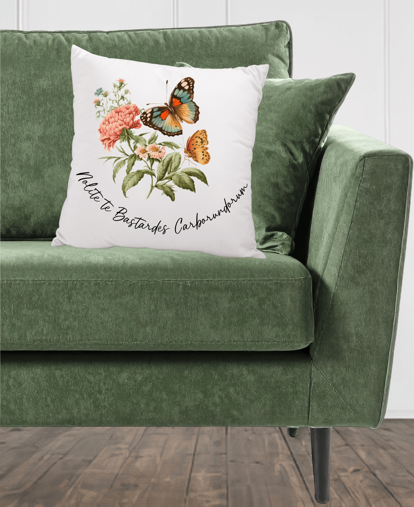 Nolite te bastardes carborundorum Throw Pillow Cover 20x20