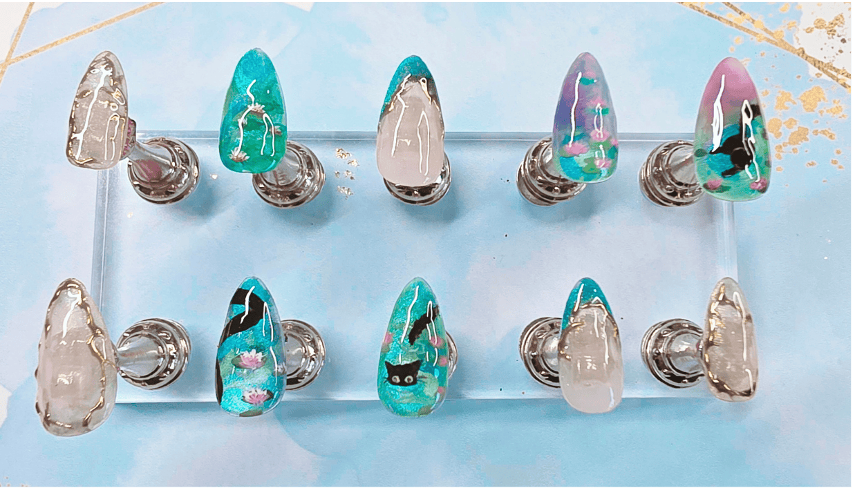 Claude Monet Waterlilies Inspired Set