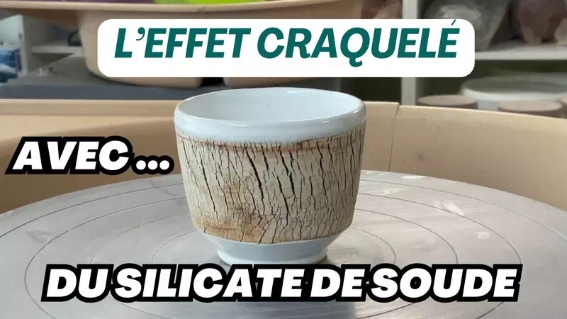 Le silicate de soude en poterie pour des effets craquelés ! #24