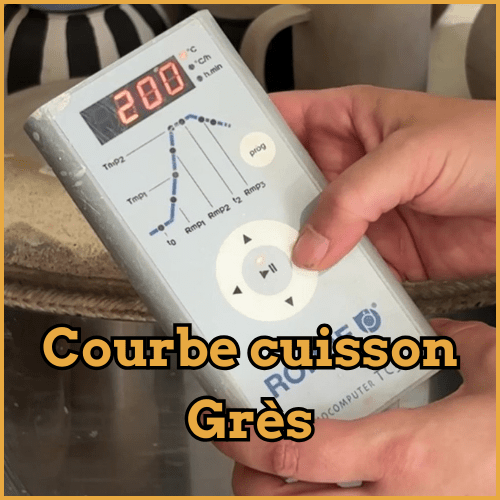 Courbe de cuisson pour le grès