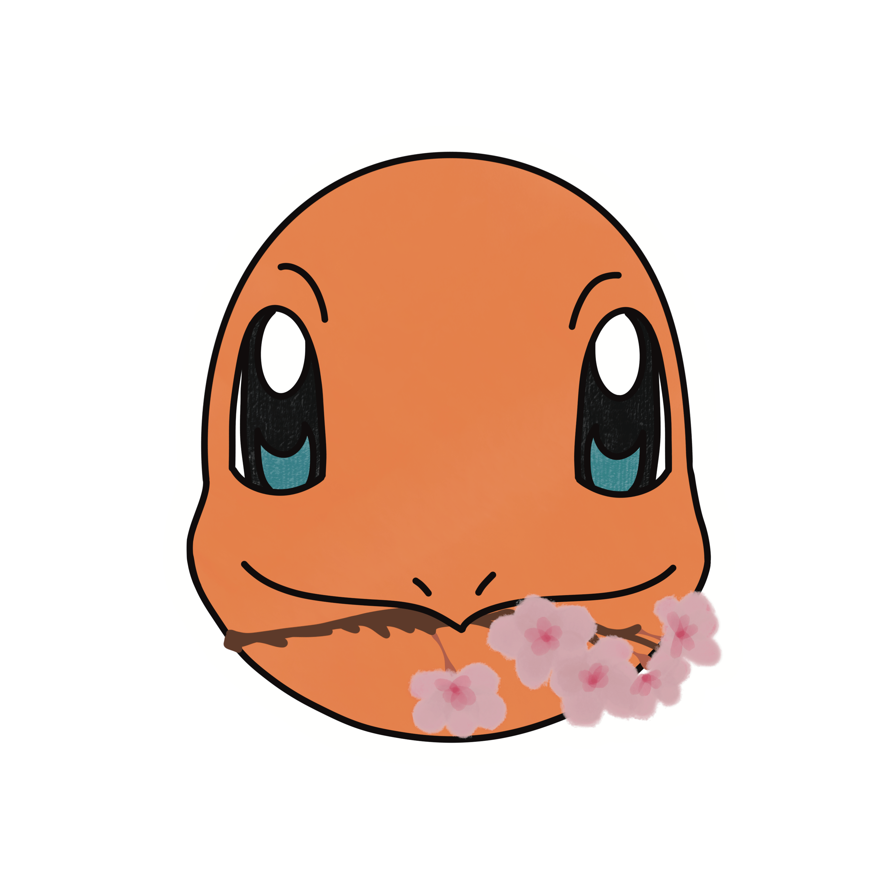 Cherry Blossoms for Charmander Sticker