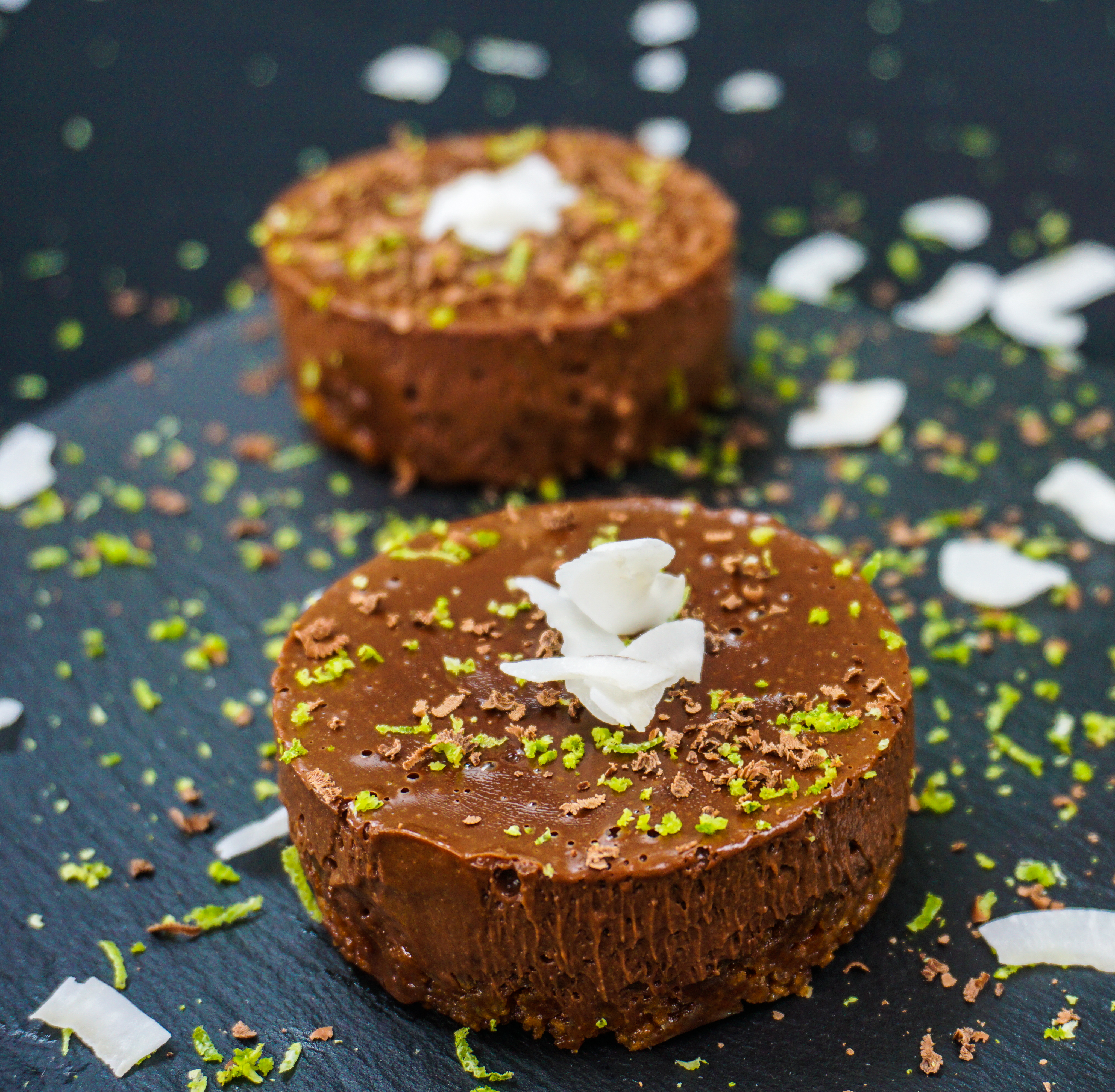 ginger chocolate cheesecakes