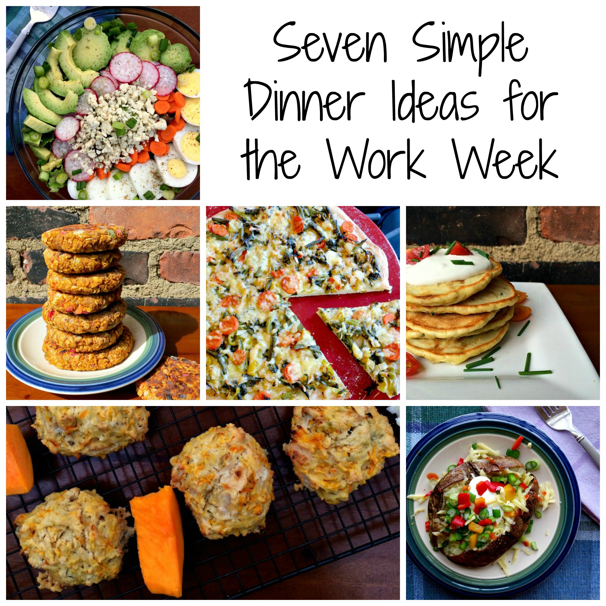 Seven Simple Dinner Tips for the Work Week Collage